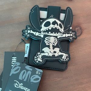 NWT Loungefly Stitch Skeleton GITD Cardholder